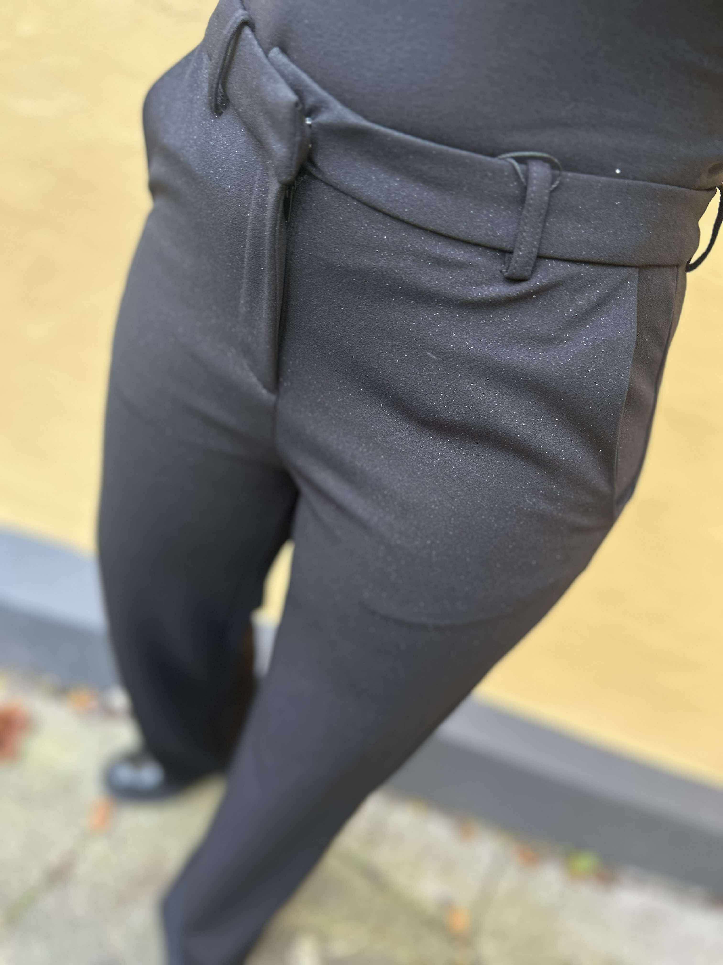 VMZAMIRA Trousers - Black shimmer